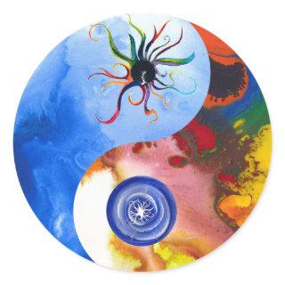 Archangel Luci & Archangel Michael Yin yan sticker