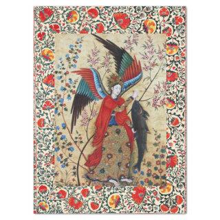 ARCHANGEL RAPHAEL AND FISH PARCHMENT TISSUE PAPER