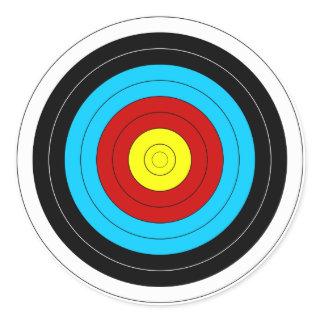 Archery Target Classic Round Sticker