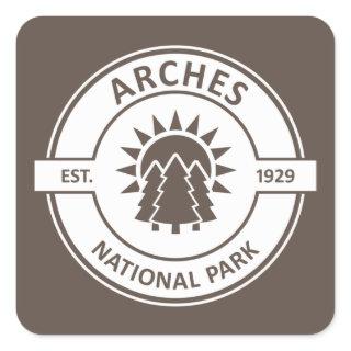 Arches National Park Square Sticker