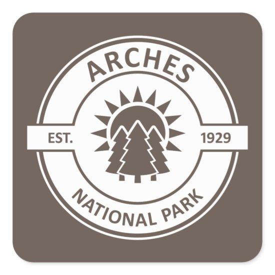 Arches National Park Square Sticker