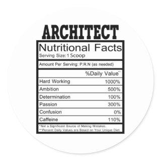 Architect Classic Round Sticker