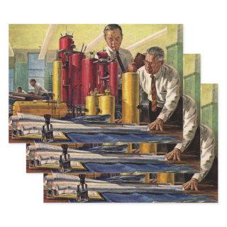 Architects Working in an Office, Vintage Business  Sheets