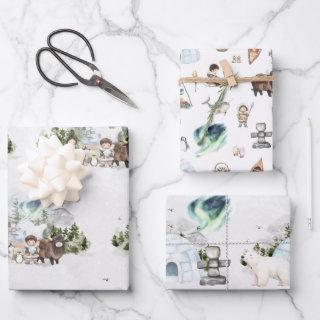 Arctic Adventure Northern Lights Forest  Sheets
