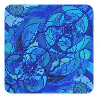 "Arcturian Calming Grid" Square Stickers