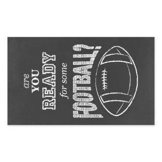 are you ready for some football? rectangular sticker