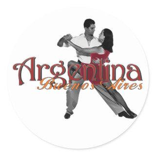 Argentina Classic Round Sticker