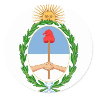 argentina emblem classic round sticker