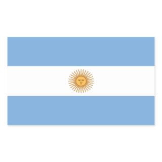 Argentina Flag Rectangle Sticker