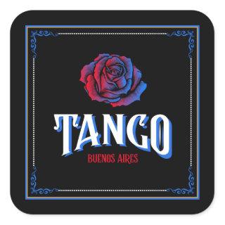 Argentine Tango Buenos Aires Fileteado Porteño Square Sticker