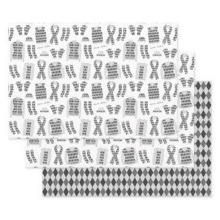 Argyle Clothes Illustration in Gray  Sheets