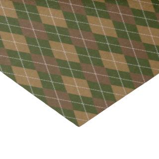 Argyle Knit Khaki & Hunter Green Crafts Decoupage Tissue Paper