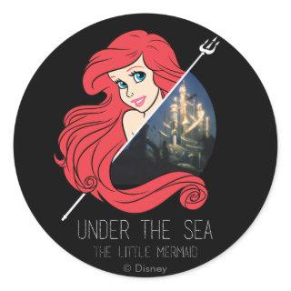 Ariel Atlantis Graphic - Under The Sea Classic Round Sticker