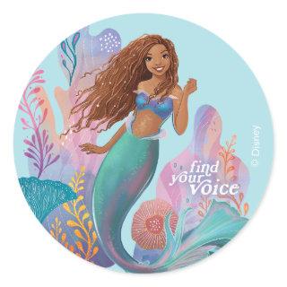Ariel Find Your Voice Classic Round Sticker