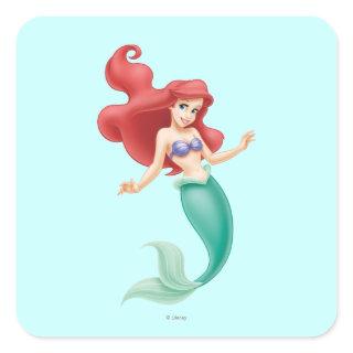Ariel Swimming Square Sticker