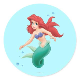 Ariel with Bubbles Classic Round Sticker