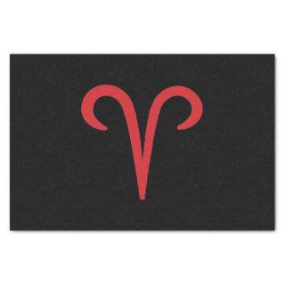 ARIES Ram Red Fire Sign Astrology Zodiac Party Tissue Paper
