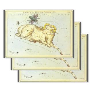Aries Ram, Vintage Constellation, Urania's Mirror  Sheets