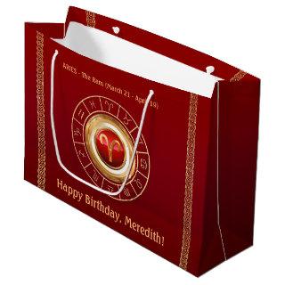 Aries - The Ram Zodiac Sign Large Gift Bag
