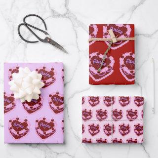 Aries Zodiac Coquette Heart Birthday Cake  Sheets