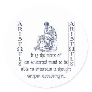 Aristotle Classic Round Sticker