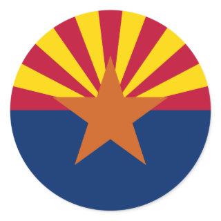 Arizona Flag Classic Round Sticker