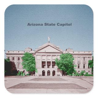Arizona State Capitol Tinted Colorized Square Sticker