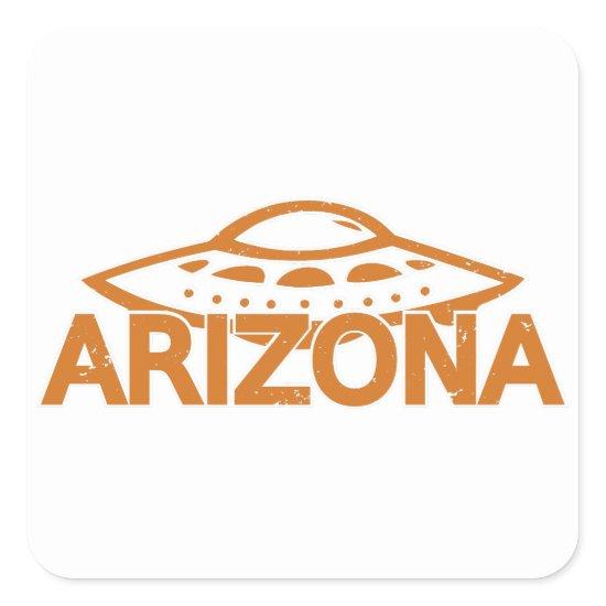 Arizona UFO Square Sticker