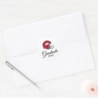 Arkansas Razorbacks Football Helmet Classic Round Sticker