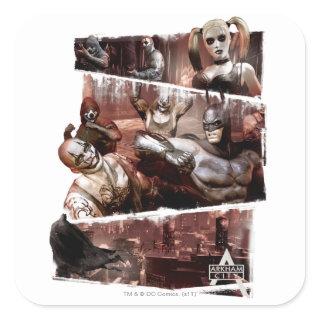 Arkham City Characters Trifold Square Sticker