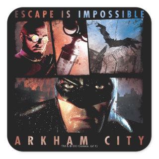 Arkham City Escape is Impossible Square Sticker