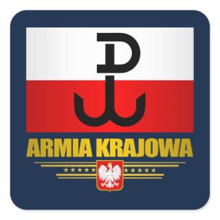 Armia Krajowa Square Sticker