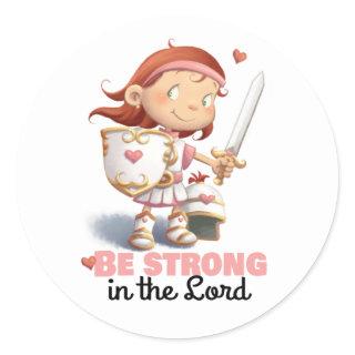 Armor of God girl Be strong in the Lord sticker