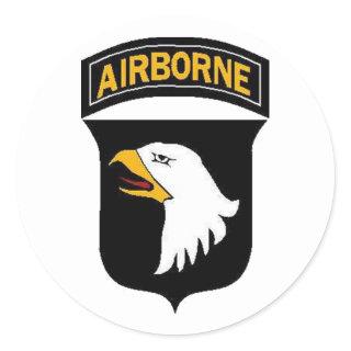 Army 101st Airborne Classic Round Sticker