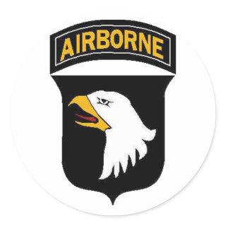 Army 101st Airborne Classic Round Sticker