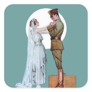 Army Bride Square Sticker