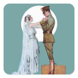 Army Bride Square Sticker