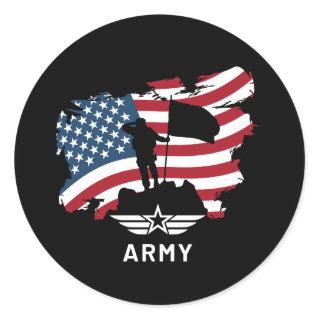 Army Classic Round Sticker