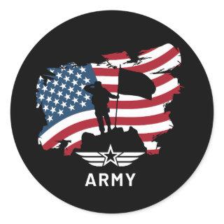 Army Classic Round Sticker