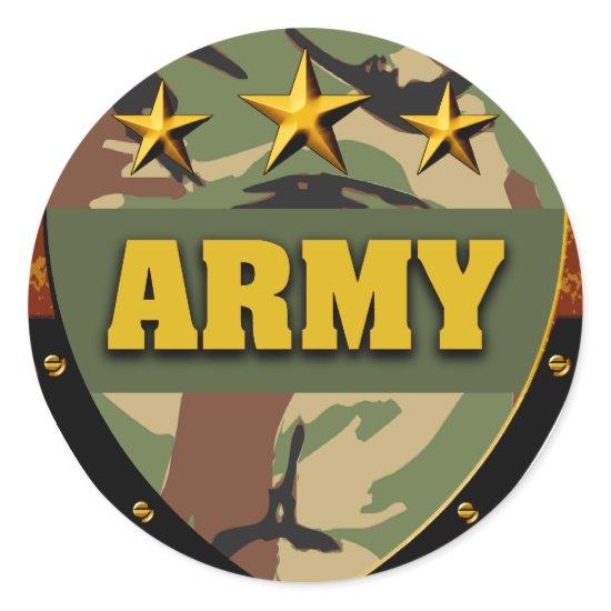 Army Classic Round Sticker