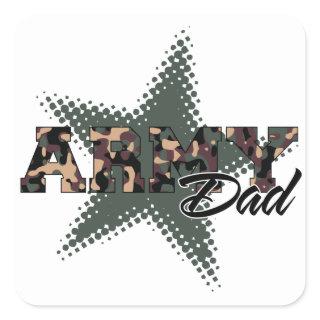 Army Dad Square Sticker