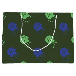 Army Green & Blue Paintball Party Large Gift Bag