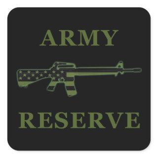 Army Reserve M16 Sticker Black Subdued
