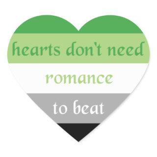 Aromantic Heart Sticker
