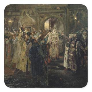 Arrest of the 'metropolitan' Philip, 1910 Square Sticker