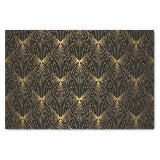 Art deco,black gold,chic,elegant,pattern,classy,tr tissue paper