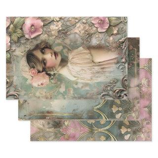 Art Deco Esthetics Heavy Weight Decoupage  Sheets