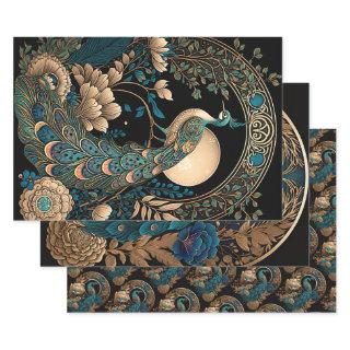 Art Deco Peacock  Sheets