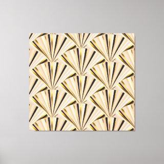 Art Deco Scales: Geometric Golden Glamour Canvas Print