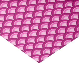 Art Deco wave pattern - magenta and pink Tissue Paper